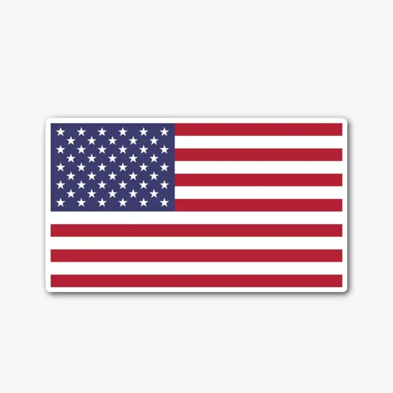 American Flag Sticker